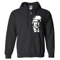 Donald Trump Silhouette Full Zip Hoodie