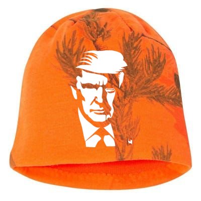 Donald Trump Silhouette Kati - Camo Knit Beanie