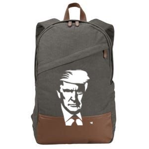 Donald Trump Silhouette Cotton Canvas Backpack