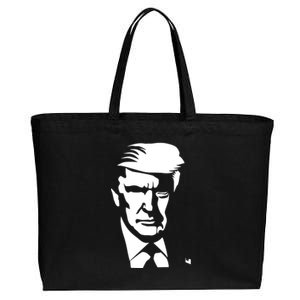 Donald Trump Silhouette Cotton Canvas Jumbo Tote