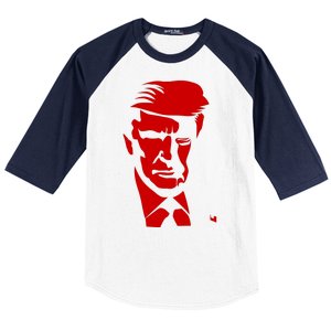 Donald Trump Silhouette Baseball Sleeve Shirt