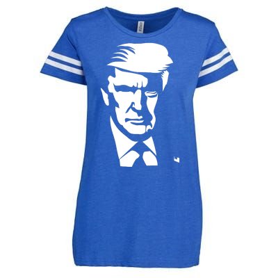 Donald Trump Silhouette Enza Ladies Jersey Football T-Shirt