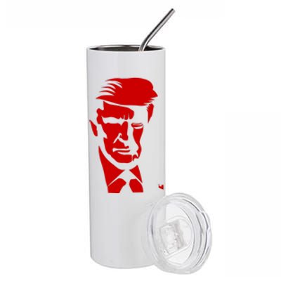 Donald Trump Silhouette Stainless Steel Tumbler