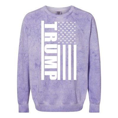 Donald Trump Simple Flag Colorblast Crewneck Sweatshirt