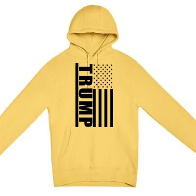 Donald Trump Simple Flag Premium Pullover Hoodie