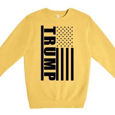 Donald Trump Simple Flag Premium Crewneck Sweatshirt