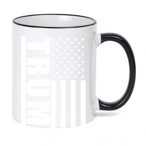 Donald Trump Simple Flag 11oz Black Color Changing Mug