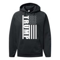 Donald Trump Simple Flag Performance Fleece Hoodie