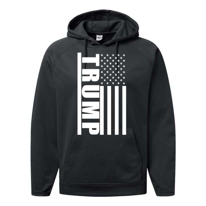 Donald Trump Simple Flag Performance Fleece Hoodie