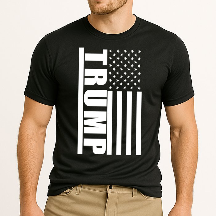 Donald Trump Simple Flag Cooling Performance Crew T-Shirt