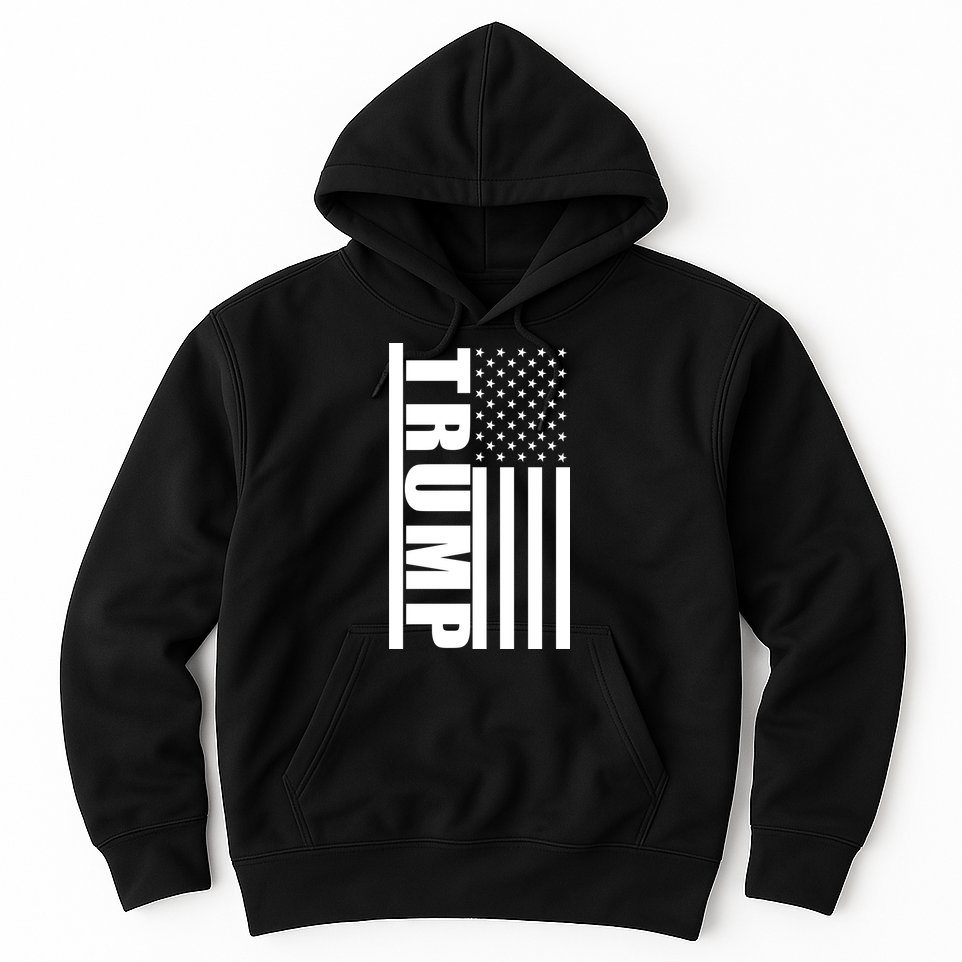 Donald Trump Simple Flag Hoodie