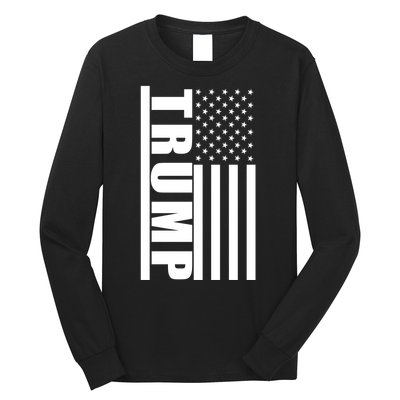 Donald Trump Simple Flag Long Sleeve Shirt