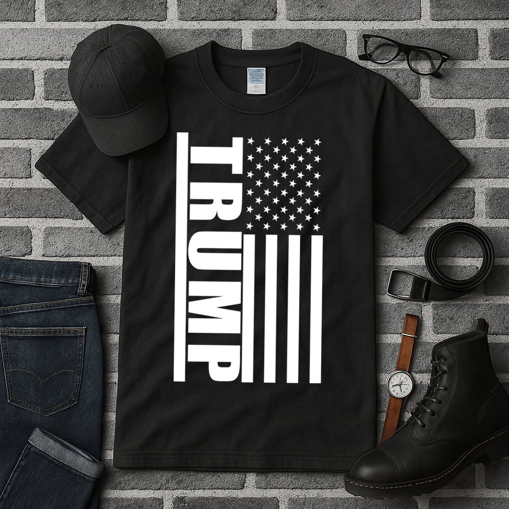 Donald Trump Simple Flag Tall T-Shirt