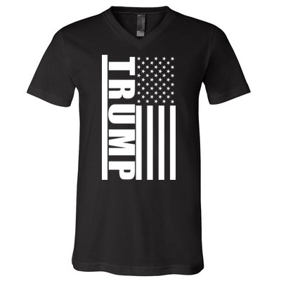 Donald Trump Simple Flag V-Neck T-Shirt