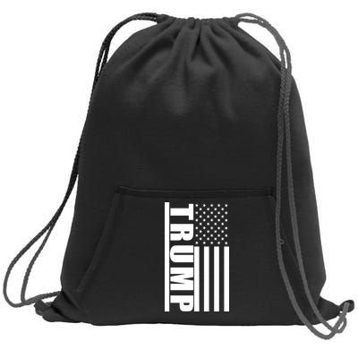 Donald Trump Simple Flag Sweatshirt Cinch Pack Bag