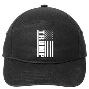 Donald Trump Simple Flag 7-Panel Snapback Hat