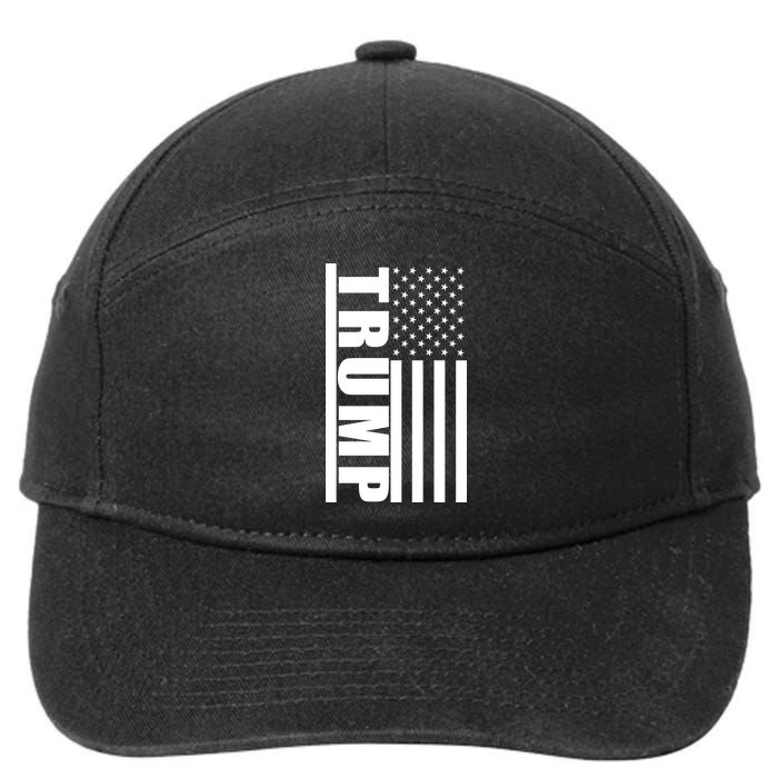 Donald Trump Simple Flag 7-Panel Snapback Hat