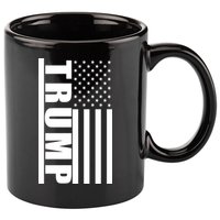 Donald Trump Simple Flag 11oz C Handle Ceramic Mug