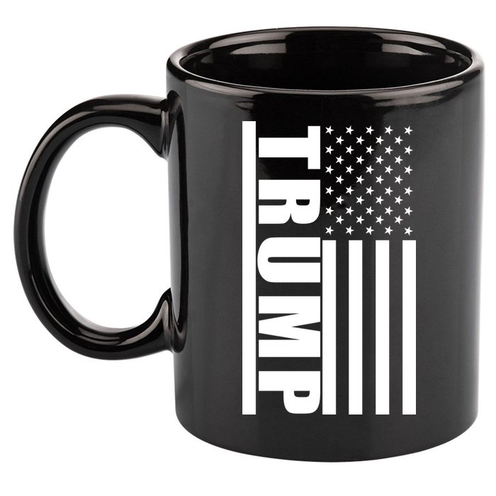 Donald Trump Simple Flag 11oz C Handle Ceramic Mug