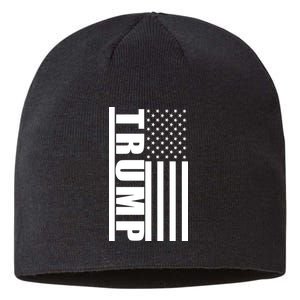 Donald Trump Simple Flag Sustainable Beanie