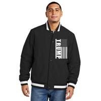 Donald Trump Simple Flag Insulated Varsity Jacket