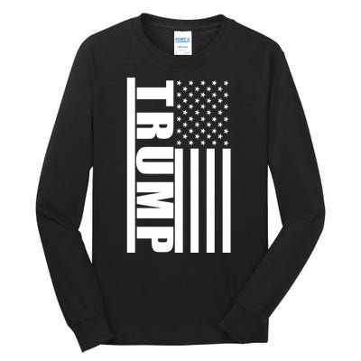 Donald Trump Simple Flag Tall Long Sleeve T-Shirt