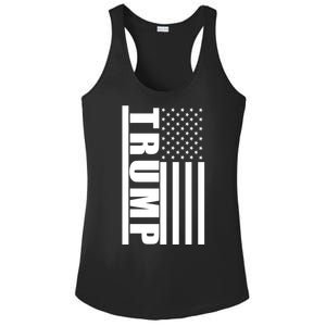 Donald Trump Simple Flag Ladies PosiCharge Competitor Racerback Tank