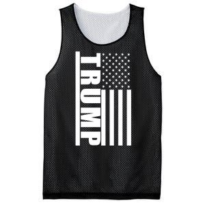 Donald Trump Simple Flag Mesh Reversible Basketball Jersey Tank