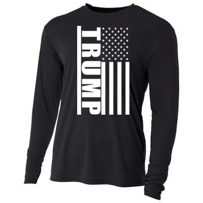 Donald Trump Simple Flag Cooling Performance Long Sleeve Crew