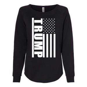 Donald Trump Simple Flag Womens California Wash Sweatshirt