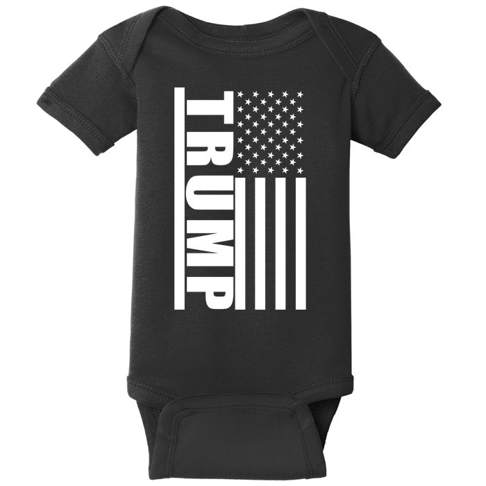 Donald Trump Simple Flag Baby Bodysuit