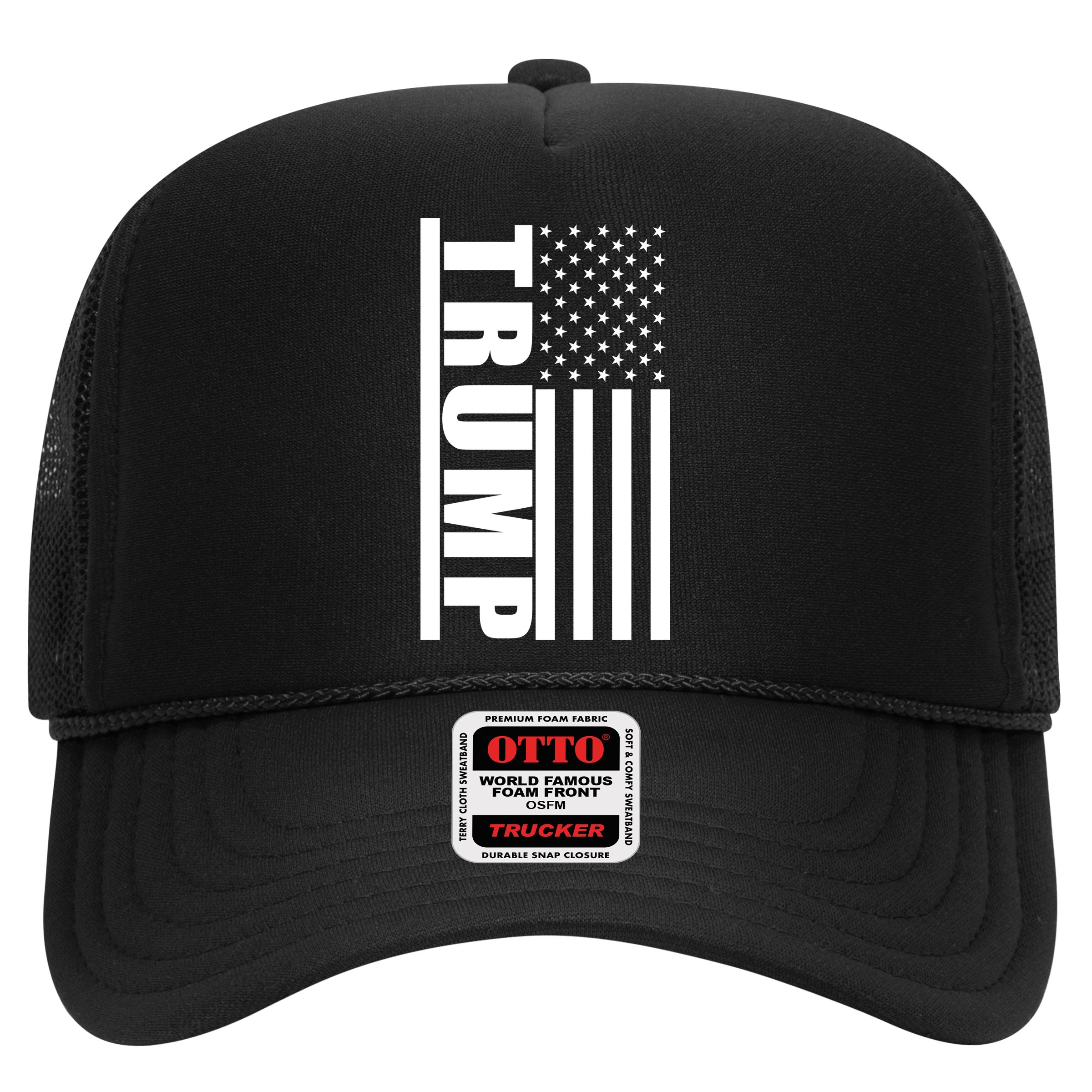 Donald Trump Simple Flag Trucker Hat