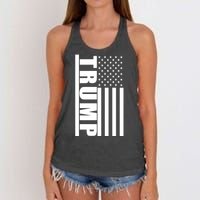 Donald Trump Simple Flag Women's Knotted Racerback Tank