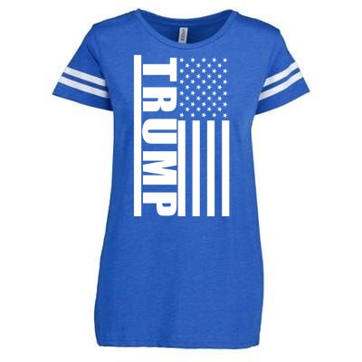 Donald Trump Simple Flag Enza Ladies Jersey Football T-Shirt