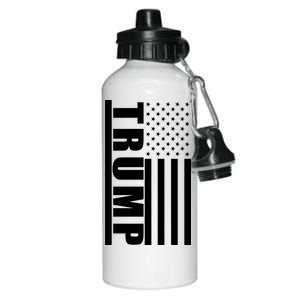 Donald Trump Simple Flag Aluminum Water Bottle