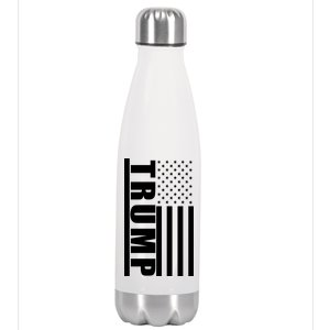 Donald Trump Simple Flag Stainless Steel Insulated Water Bottle