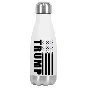 Donald Trump Simple Flag Stainless Steel Insulated Water Bottle