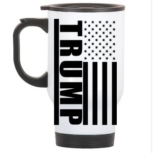 Donald Trump Simple Flag Stainless Steel Travel Mug