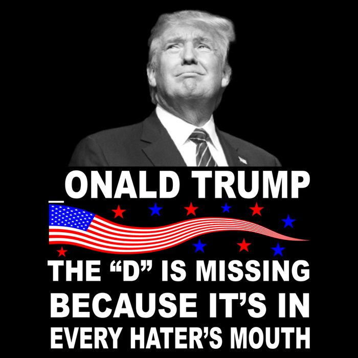 Donald Trump The D Is Missing In Haters Mouth Flatbill Hat
