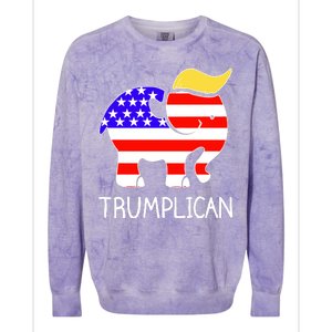 Donald Trump Trumplican 2020 Election Colorblast Crewneck Sweatshirt