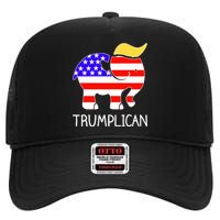 Donald Trump Trumplican 2020 Election High Crown Mesh Back Trucker Hat