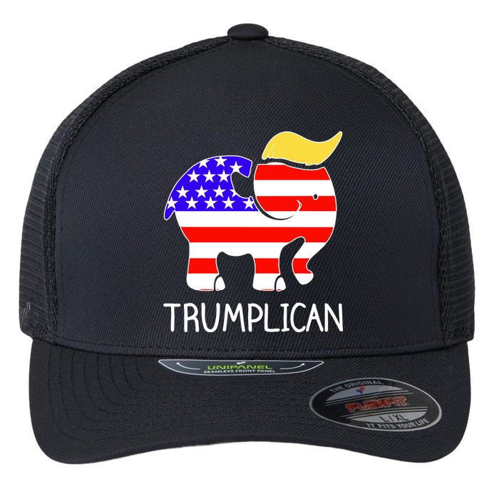 Donald Trump Trumplican 2020 Election Flexfit Unipanel Trucker Cap