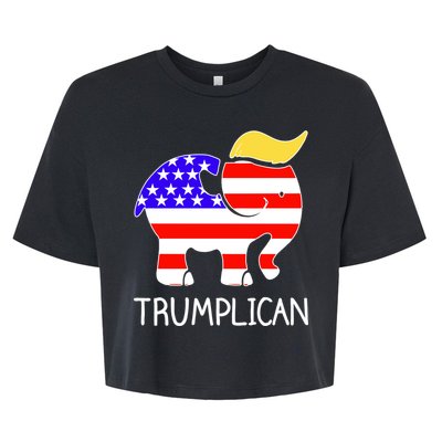 Donald Trump Trumplican 2020 Election Bella+Canvas Jersey Crop Tee