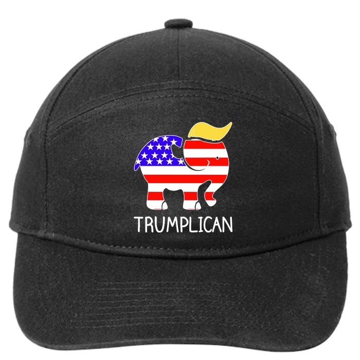 Donald Trump Trumplican 2020 Election 7-Panel Snapback Hat