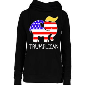 Donald Trump Trumplican 2020 Election Womens Funnel Neck Pullover Hood