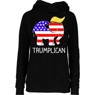 Donald Trump Trumplican 2020 Election Womens Funnel Neck Pullover Hood