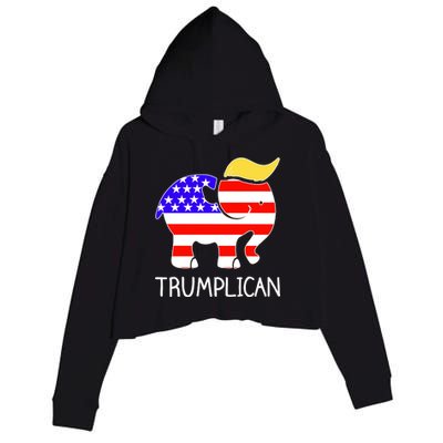 Donald Trump Trumplican 2020 Election Crop Fleece Hoodie