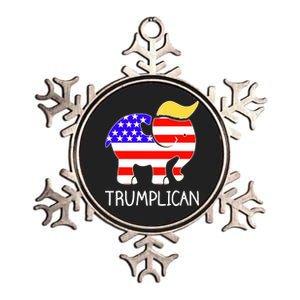 Donald Trump Trumplican 2020 Election Metallic Star Ornament