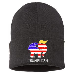 Donald Trump Trumplican 2020 Election Sustainable Knit Beanie