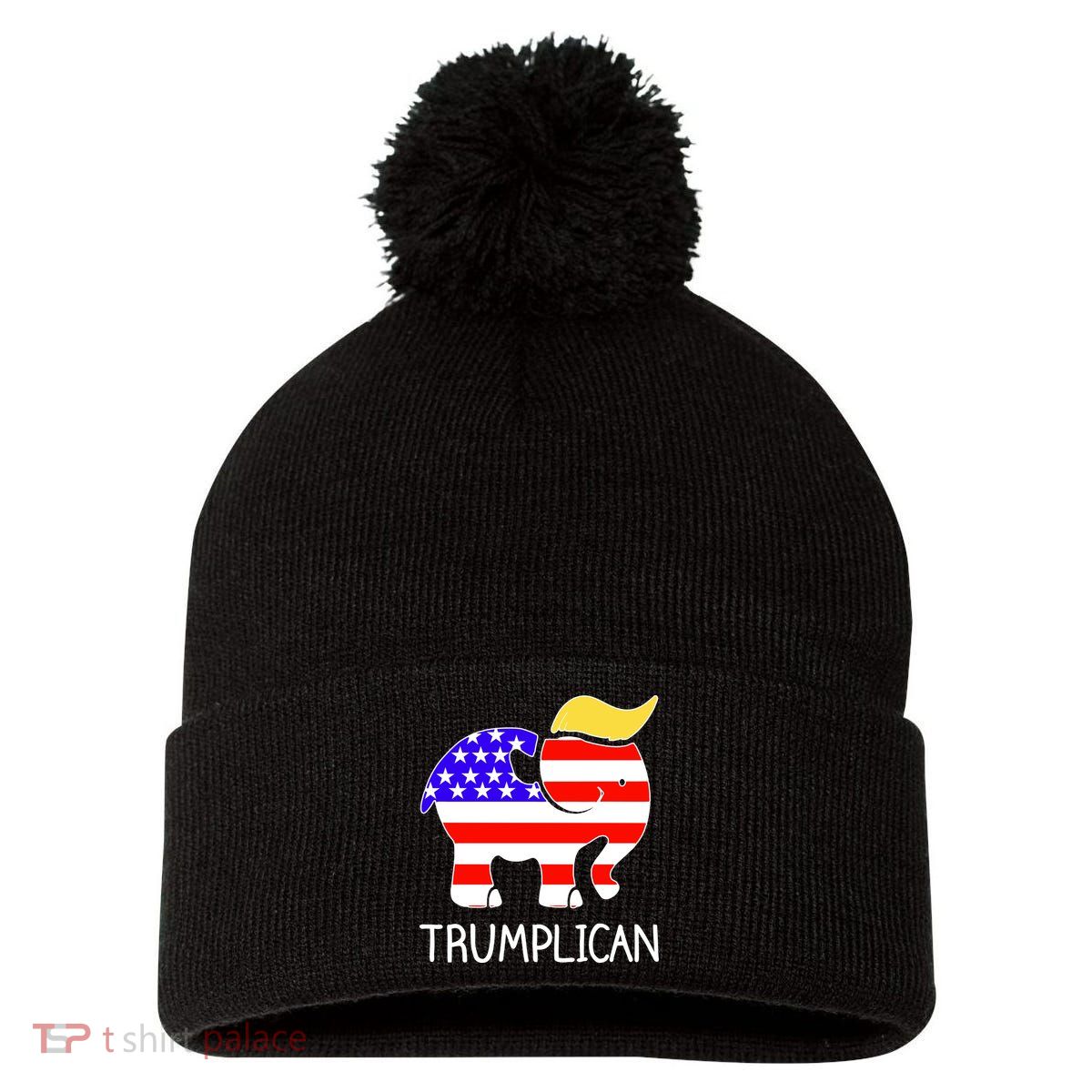 Donald Trump Trumplican 2020 Election Pom Pom 12in Knit Beanie